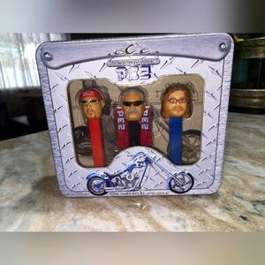 Orange county choppers pez lot. First faces on the pez. New in box. Rare.